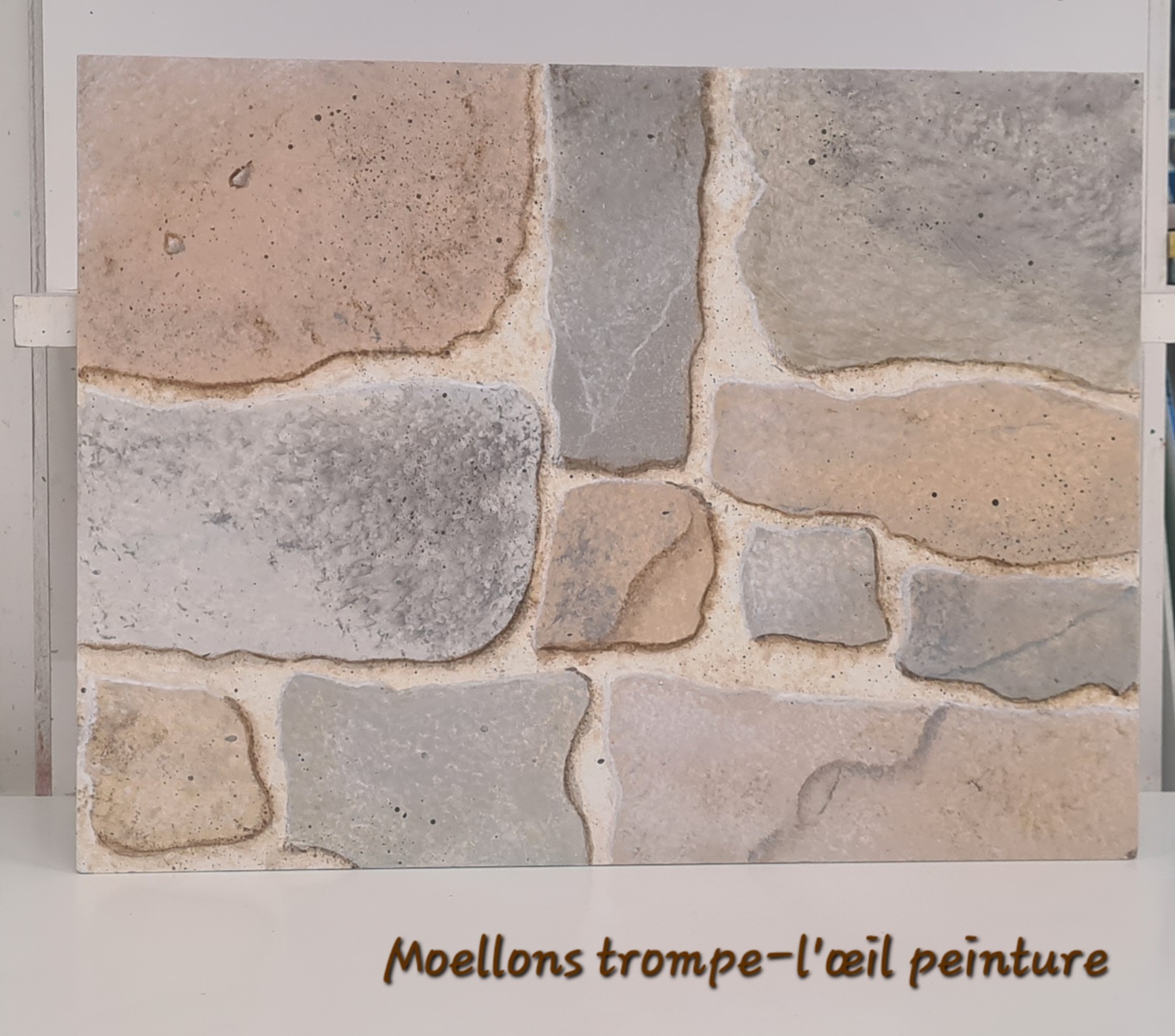 Echantillons Briques Ciment Pierres